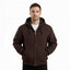 Carhartt Men’s Brown Hooded Canvas Work Jacket | Insulated Winter Coat