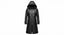 Gothic Hooded Faux Leather Trench Coat | Spider Web Embroidery