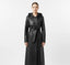 Belted Long Black Leather Trench Coat | Winter Overcoat