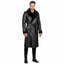 B3 Shearling Leather Trench Coat | Double Breasted Long Overcoat | Aviator Winter Jacket