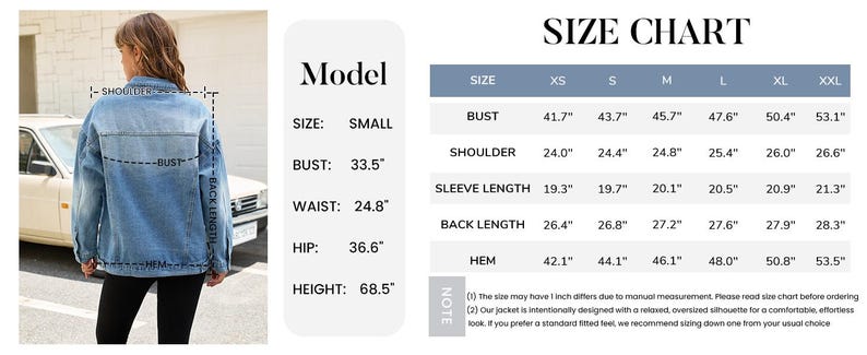 Couple Jean Jacket Oversized Denim