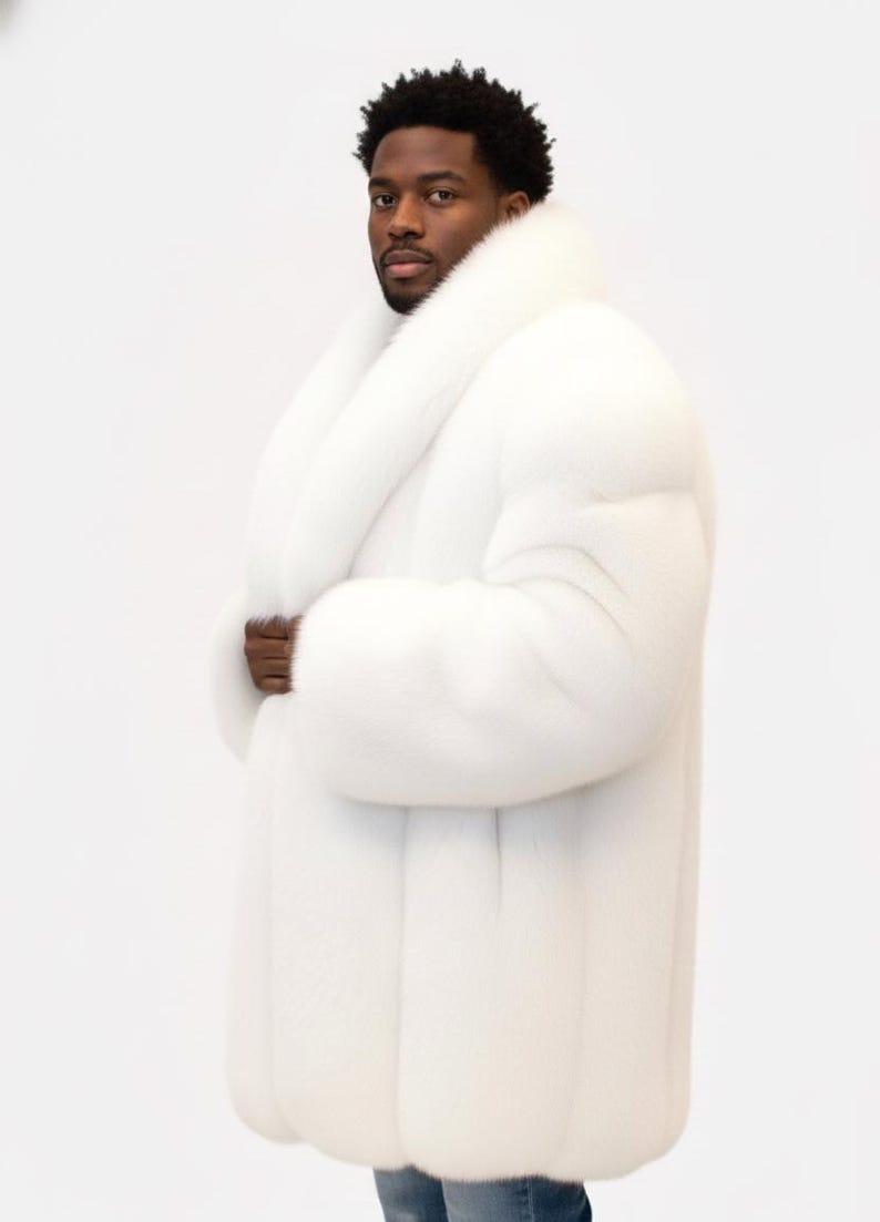 Men's Luxury Faux Fur Coat | Plush Winter Jacket Secondary image