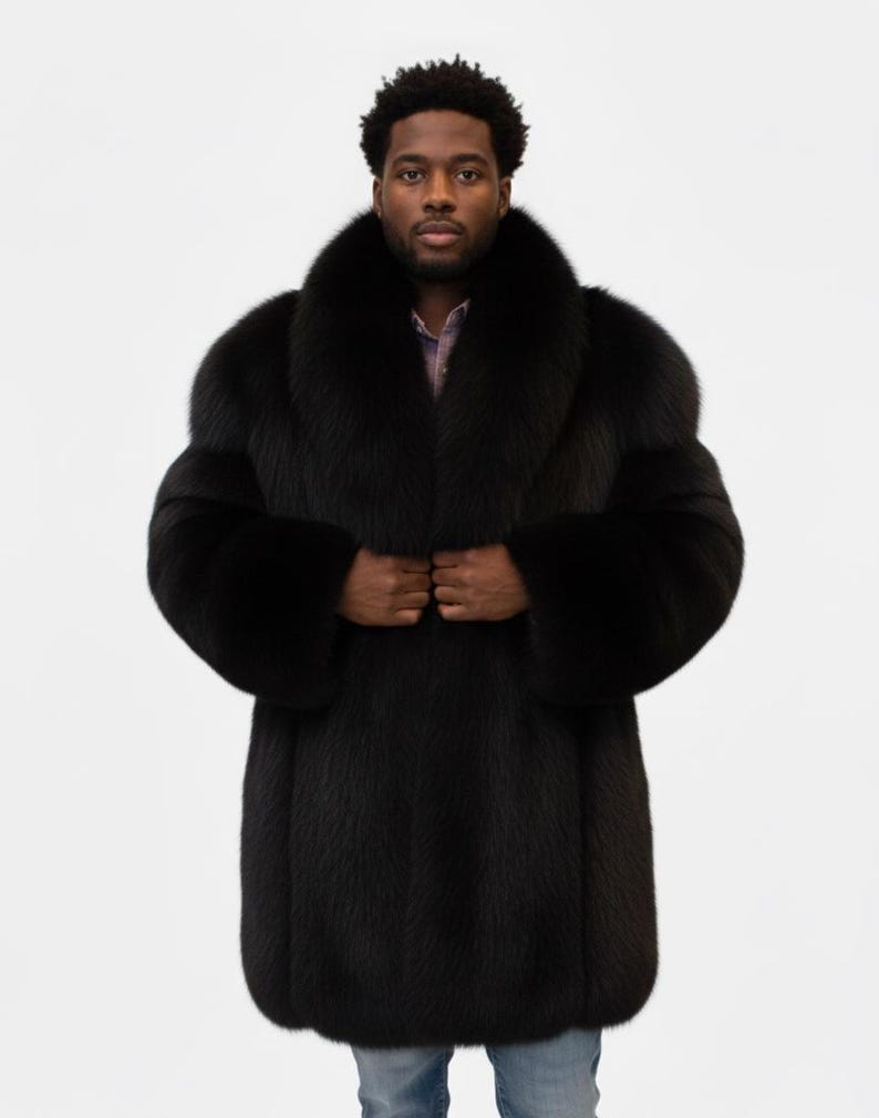 Men's Luxury Faux Fur Coat | Plush Winter Jacket