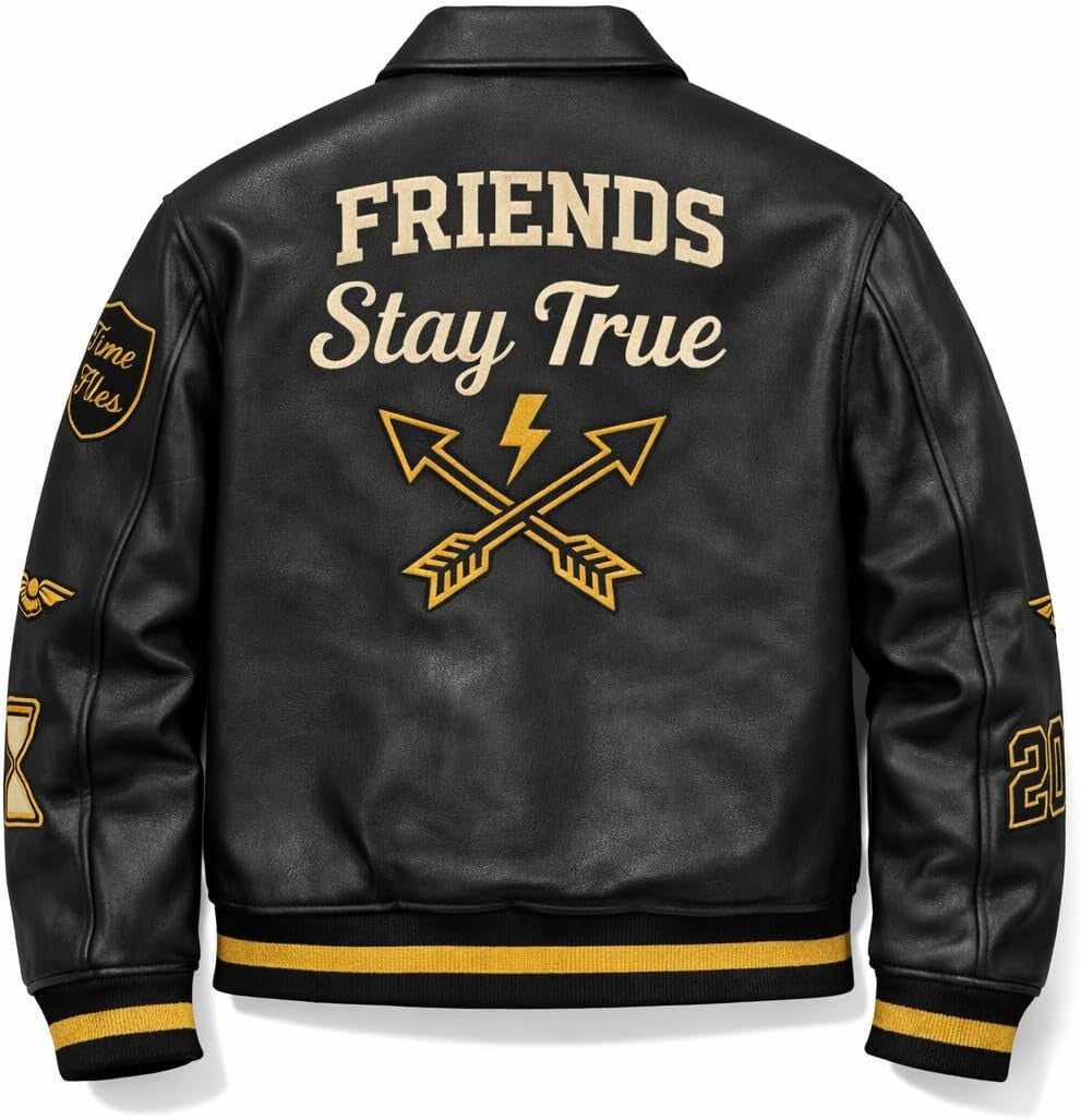 Leather Bomber Jacket | Unisex Dragon Varsity Jacket for Men & Women – Streetwear Jacket with Embroidery Premimum Look