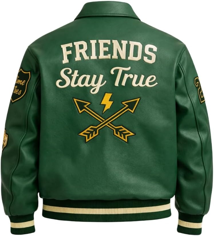 Leather Bomber Jacket | Unisex Dragon Varsity Jacket for Men & Women – Streetwear Jacket with Embroidery Premimum Look