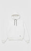 Unisex White Fleece Zip-Up Hoodie | Minimalist Winter Jacket