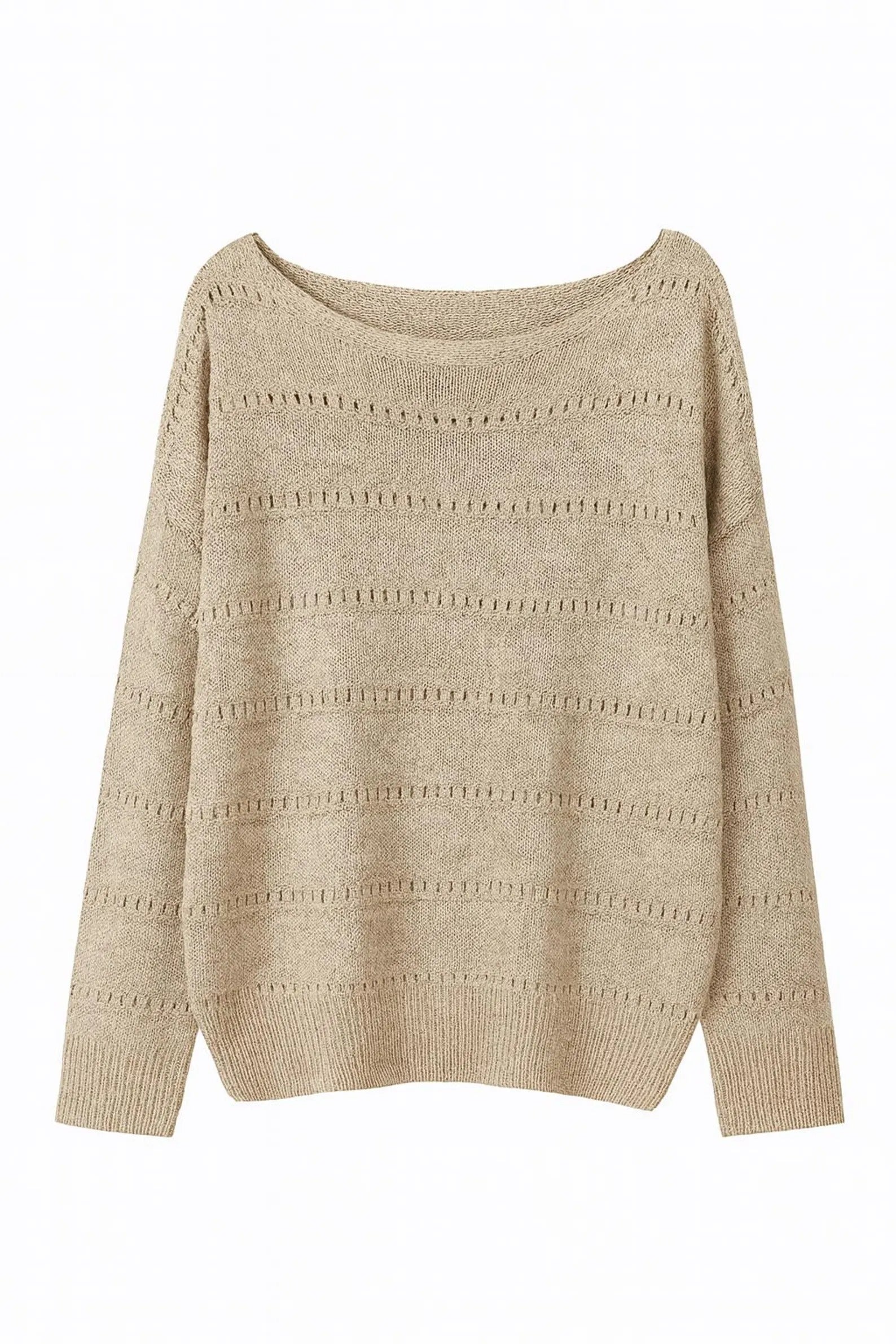 Soft Crochet Top Oversized Knit Sweater Main image