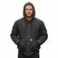 Unisex Black Workwear Bomber Hoodie | Heavy Duty Zip-Up Winter Coat