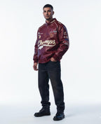 Faux Leather Jacket Women | Oversized Vegan Biker Coat