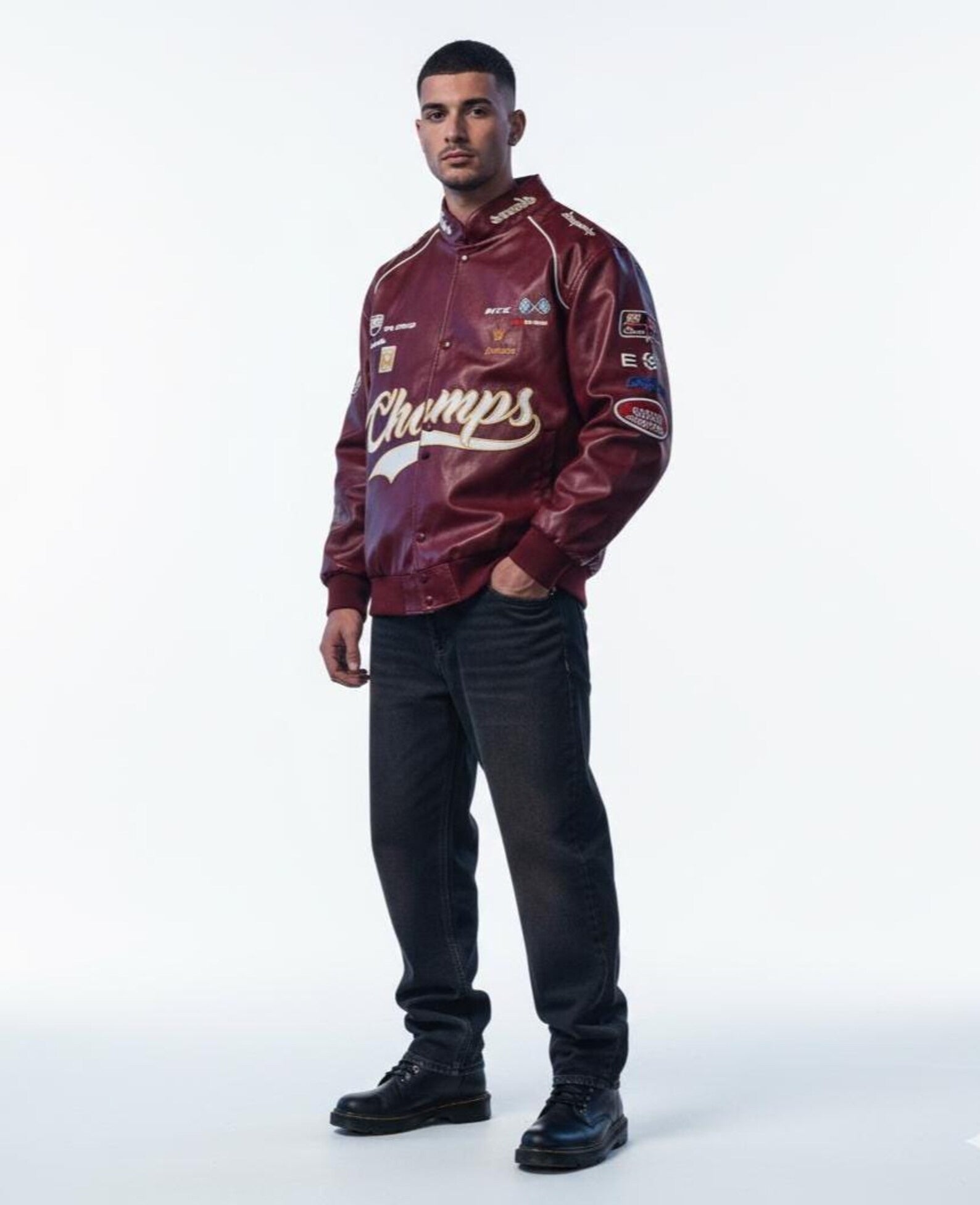 Faux Leather Jacket Women | Oversized Vegan Biker Coat