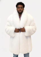 Men's Luxury Faux Fur Coat | Plush Winter Jacket
